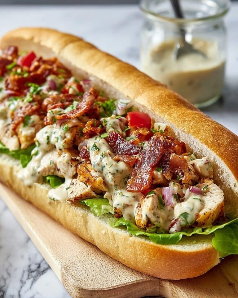 Chopped Chicken Bacon Ranch Sub Recipe