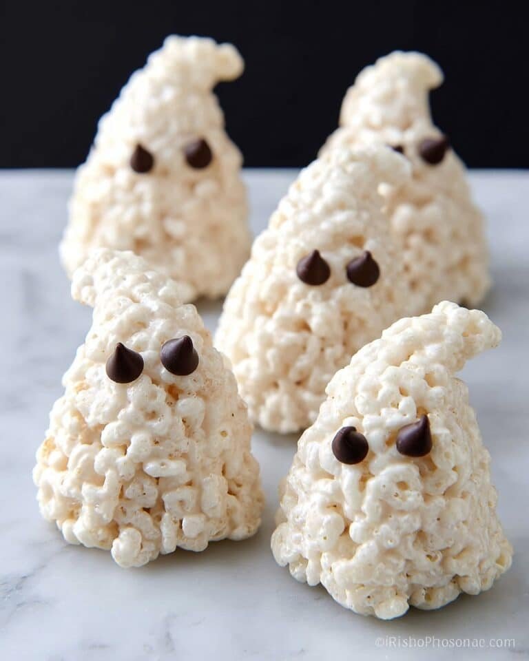 Rice Krispie Treat Ghosts Recipe