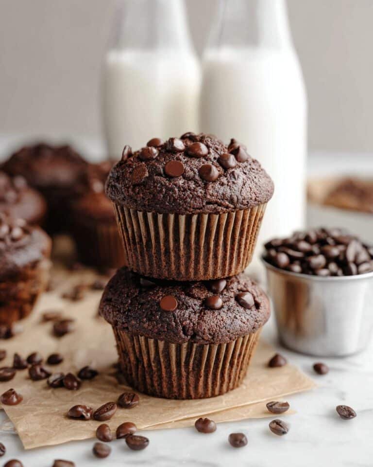 Moist Double Chocolate Espresso Muffins Recipe